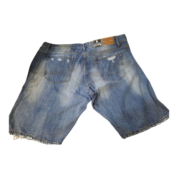 NWT Jordan Craig Light Blue Distressed Jean Shorts Size 44 - Picture 7 of 15